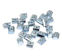 100pcs/set 2020 M3 M4 M5 T Sliding Nut Galvanized Fastener Nuts for Aluminum Extrusion Profile 20 Series(M6)