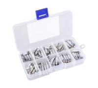 100pcs/set Ceramic Circuits Tubes 5x20mm Fine Fuses Set with Storage Box 250V Suitable for Various Electronic Devices Tubes