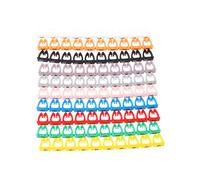 100Pcs/Set Colorful Numeric Cable Label Mark For RJ45 RJ11 RJ12 Cable Adapter Plug To Usb Adapter Cable Adapter Cable Usb Adapter Plug Outlet Adapter Cable For Adapter Cable For Headset Cable