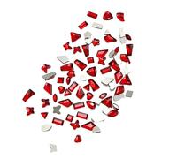 100Pcs / set Elegant Rhinestones 3D Nail Art Crystal Rhinestones Tips Decorations Crystal 3D Nails Charm Manicure Decorations Embellishments Jewelry Making Materials