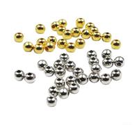 100pcs/set Gold/Silver Beads for Fly Tying Enhance Your Fly For fishing Experience (4mm gold)