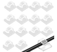 100PCS Set of Transparent Self-adhesive Cable Tidy, Cable Clips Is Suitable for Walls, Desktops, Cars, etc. Cable Clips Self Adhesive Can Organize Wires, Light Strings, and Help Wire Harness Storage