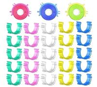 100PCS Sewing Bobbin Small Clips Colorful Thread Clips Holder Tool Plastic Bobbin Holder Clips Sewing Tool Accessory for Embroidery Quilting and Sewing Thread Spool Organizing