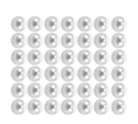 100pcs Sewing Buttons for Cheongsam Shirts, Decorative White PP Dome | Easy to Sew Replacement, Vintage Decorative Finish, for Costume Makers and DIY Crafts