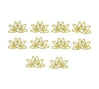 100PCS Shaped Paper Clips, Decorative Paper Clips Lotus Shape Paperclips Fun Office Supplies Portable Lightweight for File Classification Document Organizing