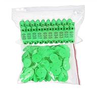 100PCS Sheep Goat Pig Cattle Beef Cow Ear Tags With Number Printed For Farm Animals Identification Card Fade-Resistant Animal Ear Tags Multiple Colour Number Animal Ear Tags Small Animal Ear Tags Ear