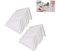 100PCS Shirt Collar Stickers, Lightweight Tidy Appearance Collar Stiffeners Collar Stay Disposable Stickers Men Shirt-2.72 X 1.42inch(White)