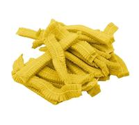 100Pcs Shower Cap Transparent Elastic Bathroom Products For Trave,Spa Hotel(Yellow)