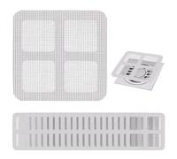 100pcs Shower Drain Hair Catcher, 4 Inch Square Bath Tub Drain Strainer, Bathtub Drain Cover for Kitchen Bathroom (100)