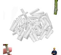 100Pcs Silicone Grafting Sleeves for Fruit Trees,Plant Trunk Protective Wrapping Sleeve,Flexible Promotes Fruit Tree Healing,Gardening Special Grafting Sleeves Tubes,for F-ruit Trees, Vines, Roses