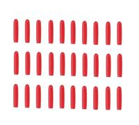 100pcs Silicone Tweezers Tip Caps for Eyelash Extension Red | Protective Sleeve, Non-slip Fit, Easy Storage, Compact Pack for Lash Bed Accessories
