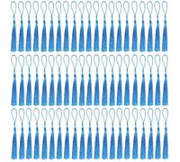 100Pcs Silky Tassels For DIY Craft Home Décor Handmade Bookmarks Tassels Lake Blue