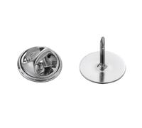 100pcs Silver Copper Tie Tacks for Lapel Pins and Name Tags | Sturdy, Light, No Tools Required, DIY Crafts and Jewelry Making, Secure Hold, 10mm Size