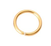 100pcs Silver/Gold Stainless Steel Closed Jump Ring Loop, DIY Jewellery Making Single Loop Connector(Gold,8mmx1mm)