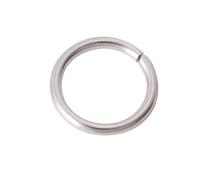 100pcs Silver/Gold Stainless Steel Closed Jump Ring Loop, DIY Jewellery Making Single Loop Connector(Silver,8mmx1mm)