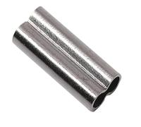 100pcs Single Barrel Crimp Sleeves Brass Copper Crimping Sleeves Tubes Fishing Line Crimps Tube Connector(2.0)