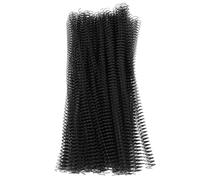 100Pcs Single Loop Wire Binding Spines 12.7mm 1/2in 48 Teeth 4:1 Pitch Spiral Binding Coils with 90 Sheet Capacity for Letter Size Documents and Office Projects (Black)