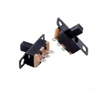 100PCS Slide Switch 2 Position 3 Pin Solder Lug SPDT for Dimmer Circuits Volume Controls and Small Power Electronics