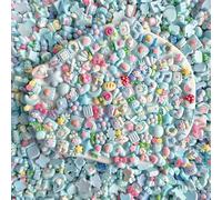 100Pcs Slime Charms Cute Set Mini Bulk Mixed Resin Charms Set Ornament Resin Flatback Craft for Scrapbooking Jewelry Making Hairpin Decors (Blue)