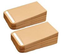 100Pcs Small Brown Envelopes, Self-Adhesive Seed Envelopes Seed Packets Kraft Paper Coin Envelopes Money Envelopes for Wages, Seeds, Coins, Beads or Stamps(10x6cm/3.9x2.4inch)