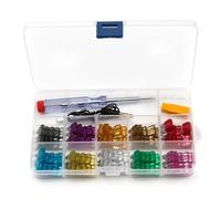 100Pcs Small Car Fuses Automotive Blade Type Micro Fuse Assortment In Box 2A/3A/5/A/7.5A/10A/15A/20A/25A/30A/35A Fuse Wire