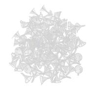 100pcs Small Clear Plastic Funnels Empty Bottle Filling Tools for Cosmetic Liquids Perfume