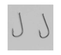 100pcs Small Fishing Hook Barbed Nobarb Uncircle No Eye Fishhook Tiny Black Carp Cuff Hooks Tackle for Lakeside fishing accessories(Barbed,2)