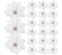 100pcs Small Flower Hair Clip Decoration for DIY Hat and Party Use | Polyester, Delicate Lovely Style, Small Portable Piece, Practical Multi-function Accessory for Festive Wear