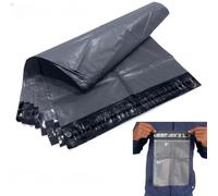 100pcs Small Grey Parcel Bags 8 x 10 Inch Self Seal Mailing Bags Waterproof Opaque Poly Postage Bags Durable Plastic Courier Bags for Packaging Shipping and Online Business Use
