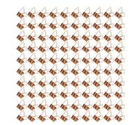 100pcs Small Metal Clips, Strong Clamping Force Rust Office Paper Clips for Documents Certificates Tickets, Lightweight Portable Cute Paper Clamps for Home School (Rose Gold)