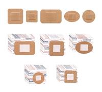 100pcs Small Oval Adhesive Bandages, Mini Round Dot Breathable Spot Plaster in Various Shapes & Sizes for Wound Protection on Face and Nose Hides Skin Spots Ideal for Tiny Incisions (Style 2)