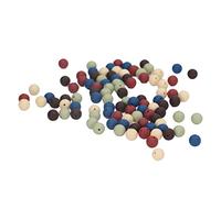 100PCS Small Silicone Beads, 9mm Round Multiple Colors Silicone Loose Beads for Necklaces Bracelet Tassels Keychain Making (Type A)