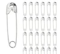 100pcs Small Silver Safety Pins 20mm - Nickel Plated Mini Safety Pins for Sewing, Clothes, Arts And Crafts, Dressmaking, Jewellery, DIY And Repairs