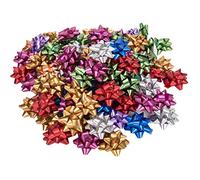 100Pcs Small Star Bows for Gift Wrapping and Presents,Multiple coClour Christmas Bows,for Parties, Birthdays, Weddings or Other Holidays. (style1)