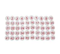 100pcs Smart Number Tags Round Plastic Identification Numbers 1-100 for Restaurant Table Markers Spa Cafe Coat Room Baggage Key for Hotel