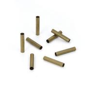 100pcs Smooth Round Tube Beads 15mm (0.6 Inch) Long Spacer Connector (Hole 2.4mm) Antique Bronze Plated Brass for DIY Craft Jewelry Making CF28-10