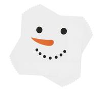 100Pcs Snowman Luncheon Napkins Christmas Snowman Paper Hand Napkins 6.5 x 6.5 Inch Winter Snowman Face Holiday Party Napkins for Christmas Party Supplies Decorations (5inch)