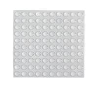 100pcs Soft Close Dampers, 10 * 3mm Small Silicone Rubber Bumper Pads,Cupboard Door Stoppers Furniture Coaster Feet,Noise Reducer