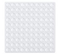 100pcs Soft Close Dampers, Transparent Small Silicone Rubber Bumper Pads with Rubber Feet, Adhesive Door Stop Anti Slam for Kitchen Cupboard Doors, Walls, Refrigerators - 8x4mm