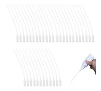 100Pcs Soft Durable Glue Extender Precision Applicator Useful Micro Glue Tips Clear Plastic Small Pipette Dropper for Adhesive Dispensers Crafting
