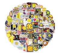 100PCS Softball Stickers, Cute Motivational Vinyl Waterproof Stickers for Water Bottles,Helmets, Luggage, Teaching Incentives, Softball Party Favors Softball Gifts for Girls Kids, Teens and Adults