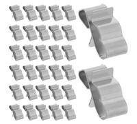 100pcs Solar Panel Cable Clip Stainless Steel Clamp for Wiring | 304 Stainless Steel, Silver Finish, Tool Free Install, for Module Frames and Grid Systems