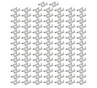 100Pcs Solar Panel Grounding Clips Stainless Steel For Earthing Washers for Photovoltaic Rail Mounting PV Module Bonding Plates Roof Array Hardware