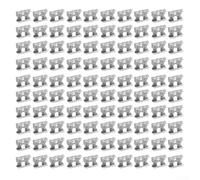 100pcs Solar Panel Water Guide Clamp, Aluminum Alloy Solar Panel End Clamps 30-40mm, Aluminum Rail Roof Mount End Clamps for Solar Panel Automatic Water Removal System, Silver(40mm)