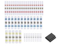 100PCS Solder Ring Hybrid Heat Shrinkable Tube Combination Terminal Waterproof,Durability
