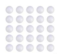 100Pcs Solid Polystyrene Balls, White PS Foam Spheres for Floral Cake Decorating, for Sweet Tree Crafts, DIY Projects, 20mm 25mm 30mm(3cm)