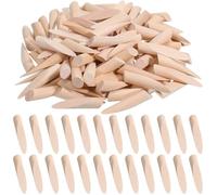 100PCS Solid Wood Pocket Hole Plugs, 3/8 Inch Pine Wood Plugs Pocket Screw Jig Woodworking Tool for Pocket Hole Jig Accessories Various Woodworking Projects Practical Tools