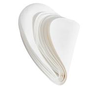 100pcs Soup Oil Absorbing Paper Sheets, White Composite Fiber | Disposable Kitchen Filter Sheets, Quick Oil Removal for Fried Snacks and Air Fryers, Lower Fat Intake