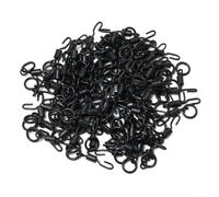 100pcs Spinner Swivels for Carp Fishing, Quick Change Rigs, Matte Black Anti Glare Finish for Blending with Lakebed (100pcs)