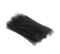 100PCS Spiral Binding Spines, 48 Loops Single Wire Binding Coils, 4:1 Pitch A4 Paper Binding Coils with 16mm Diameter for 140 Sheets Capacity, Durable Metal Material for Office Fil (Black)